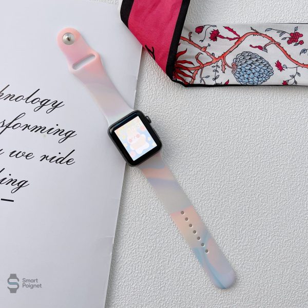 Bracelet nuages pour Apple Watch, style décontracté