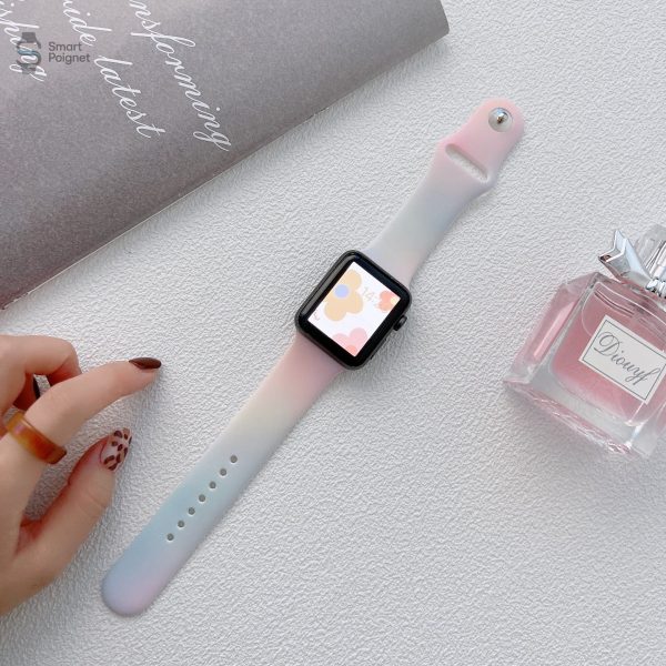 Bracelet en silicone motif nuages, confort optimal