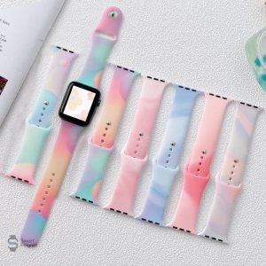 Bracelet de silicone doux avec motif nuages