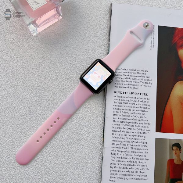 Silicone nuages bracelet pour montre connectée