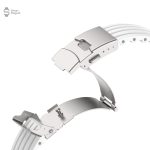 Accessoire Apple Watch en silicone strié