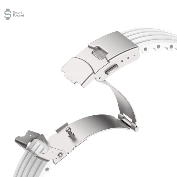 Accessoire Apple Watch en silicone strié