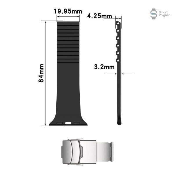 Bracelet Apple Watch en silicone durable