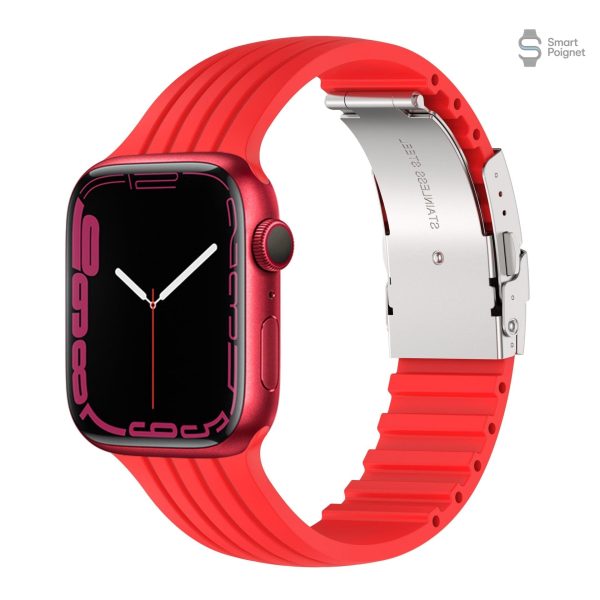 Silicone strié pour bracelet Apple Watch