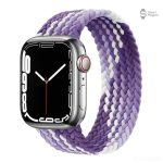 Bracelet tressé coloré, compatible Apple Watch