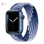 Bracelet multicolore tressé, pour montre Apple