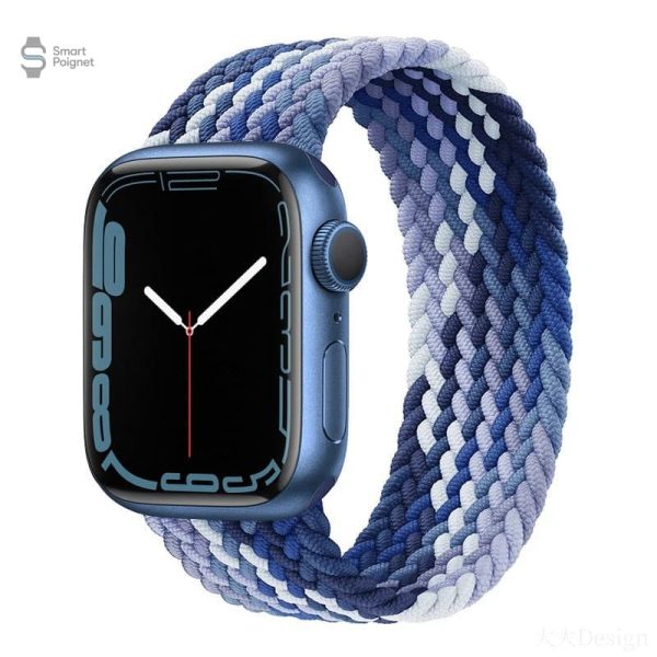 Bracelet multicolore tressé, pour montre Apple