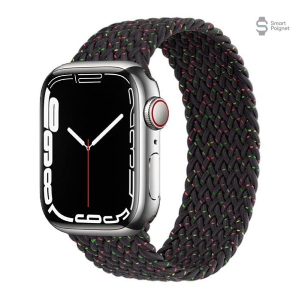 Bracelet pour Apple Watch, tressage coloré unique