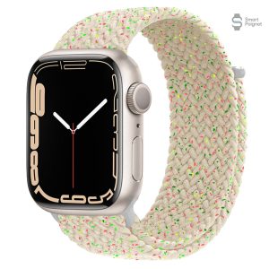 Bracelet Apple Watch tressé avec fermeture scratch pratique