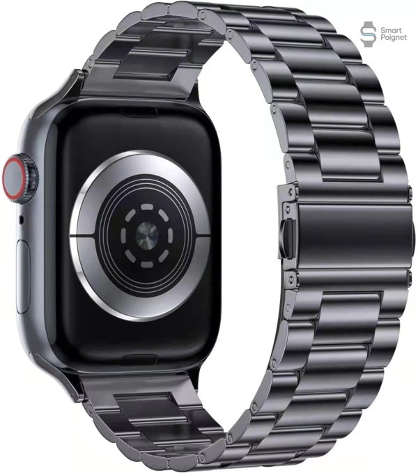 Accessoire Apple Watch en acier au design vintage