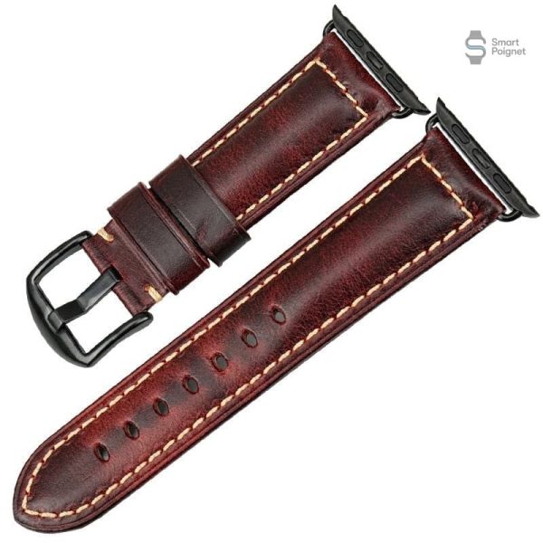Bracelet Apple Watch en cuir de style rétro